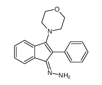 (3-morpholin-4-yl-2-phenylinden-1-ylidene)hydrazine结构式