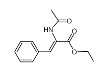 ethyl (Z)-2-acetylamino-3-phenyl-2-propenoate Structure