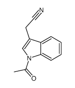 2-(1-acetylindol-3-yl)acetonitrile Structure