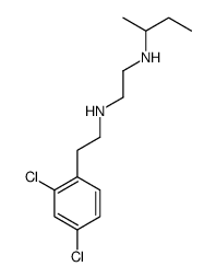 N'-butan-2-yl-N-[2-(2,4-dichlorophenyl)ethyl]ethane-1,2-diamine结构式