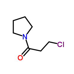 3-氯-1-(1-吡咯烷基)-1-丙酮结构式