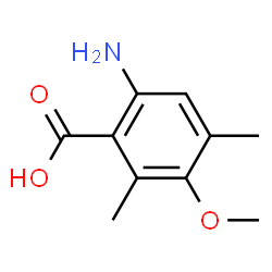 Benzoic acid, 6-amino-3-methoxy-2,4-dimethyl- (9CI)结构式