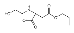 (2S)-2-(2-hydroxyethylamino)-4-oxo-4-propoxybutanoate结构式