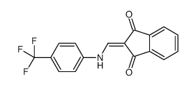 2-[[4-(trifluoromethyl)anilino]methylidene]indene-1,3-dione Structure