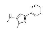 N,2-dimethyl-5-phenylpyrazol-3-amine Structure