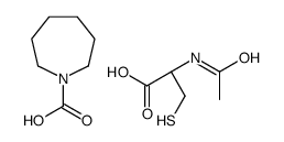 (2R)-2-acetamido-3-sulfanylpropanoic acid,azepane-1-carboxylic acid Structure