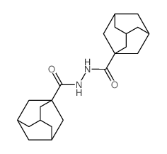 N-(adamantane-1-carbonyl)adamantane-1-carbohydrazide structure