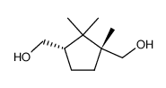 (+)-(1R,3S)-1,2,2-Trimethyl-1,3-bis(hydroxymethyl)cyclopentane Structure