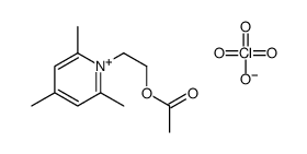 2-(2,4,6-trimethylpyridin-1-ium-1-yl)ethyl acetate,perchlorate Structure