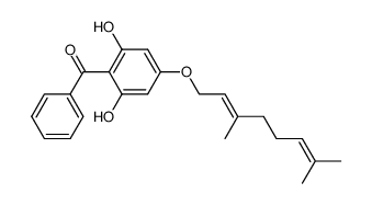 2,4,6-Trihydroxybenzophenon-4-O-geranylether结构式