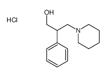 2-phenyl-3-piperidin-1-ylpropan-1-ol,hydrochloride Structure