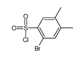 2-bromo-4,5-dimethylbenzenesulfonyl chloride(SALTDATA: FREE)结构式