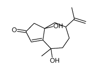 4,8a-dihydroxy-4-methyl-7-prop-1-en-2-yl-5,6,7,8-tetrahydro-1H-azulen-2-one结构式