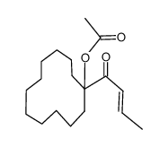 1-(1'-acetoxycyclododecyl)-2-buten-1-one结构式