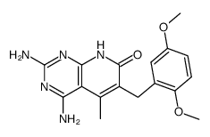 2,4-diamino-5-methyl-6-(2,5-dimethoxybenzyl)-7-oxo-7,8-dihydropyrido[2,3-d ]pyrimidine结构式