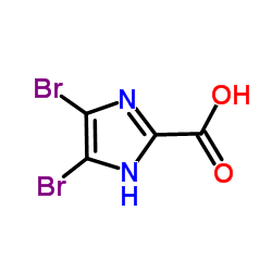 4,5-Dibromo-1H-imidazole-2-carboxylic acid Structure