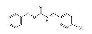 (4-hydroxybenzyl)-carbamic acid benzyl ester Structure