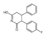 3-(4-fluorophenyl)-4-phenylpiperidine-2,6-dione结构式