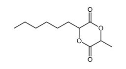 1,4-Dioxane-2,5-dione,3-hexyl-6-methyl-(9CI) structure