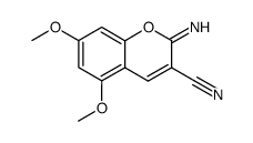 5,7-dimethoxy-3-cyano-2-iminocoumarin结构式