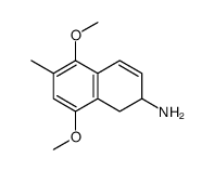 2-amino-5,8-dimethoxy-6-methyl-1,2-dihydronaphthalene结构式