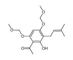 1-[2-hydroxy-4,6-bis(methoxymethoxy)-3-(3-methylbut-2-en-1-yl)phenyl]ethanone Structure