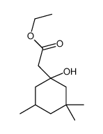 ethyl 2-(1-hydroxy-3,3,5-trimethylcyclohexyl)acetate结构式