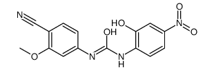 1-(4-cyano-3-methoxyphenyl)-3-(2-hydroxy-4-nitrophenyl)urea结构式