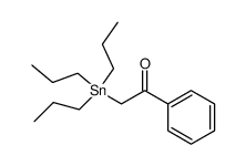 1-phenyl-2-tripropylstannyl-ethanone结构式