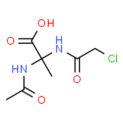 Propionic acid,2-acetamido-2-(2-chloroacetamido)- (5CI)结构式