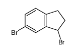 1,6-dibromo-2,3-dihydro-1H-indene结构式