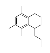 5,7,8-trimethyl-1-propyl-1,2,3,4-tetrahydro-naphthalene结构式