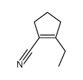 2-ethylcyclopentene-1-carbonitrile Structure