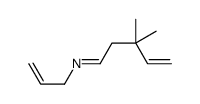 3,3-dimethyl-N-prop-2-enylpent-4-en-1-imine Structure