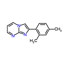 2-(2,4-Dimethylphenyl)imidazo[1,2-a]pyrimidine结构式