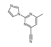 2-imidazol-1-yl-6-methylpyrimidine-4-carbonitrile Structure