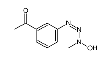 1-[3-[[hydroxy(methyl)amino]diazenyl]phenyl]ethanone结构式