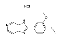 2-(3-Methoxy-4-methylsulfanyl-phenyl)-3H-imidazo[4,5-c]pyridine; hydrochloride Structure