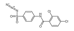 N-(4-azidosulfonylphenyl)-2,4-dichlorobenzamide结构式