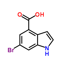 6-BROMO-1H-INDOLE-4-CARBOXYLIC ACID Structure