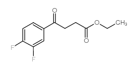 ETHYL 4-(3,4-DIFLUOROPHENYL)-4-OXOBUTYRATE结构式