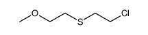 Ethane, 1-[(2-chloroethyl)thio]-2-methoxy Structure