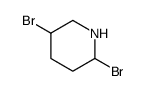 Piperidine, 2,5-dibromo- Structure