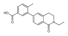 3-(2-ethyl-1-oxo-1,2,3,4-tetrahydroisoquinolin-6-yl)-4-methylbenzoic acid结构式