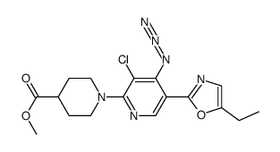 methyl 1-[4-azido-3-chIoro-5-(5-ethyI-1,3-oxazol-2-yl)pyridin-2-yl]piperidine-4-carboxylate Structure