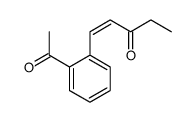 1-(2-acetylphenyl)pent-1-en-3-one结构式