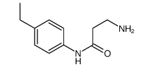 3-amino-N-(4-ethylphenyl)propanamide structure