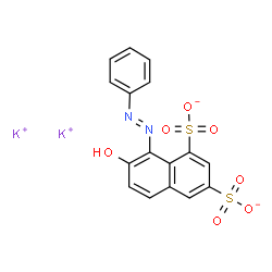 dipotassium 7-hydroxy-8-(phenylazo)naphthalene-1,3-disulphonate structure