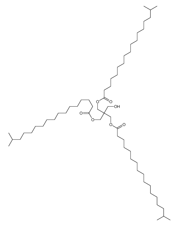 [2-(hydroxymethyl)-3-(16-methylheptadecanoyloxy)-2-(16-methylheptadecanoyloxymethyl)propyl] 16-methylheptadecanoate Structure