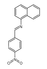 N-(4-nitrobenzylidene)naphthalene-1-amine结构式